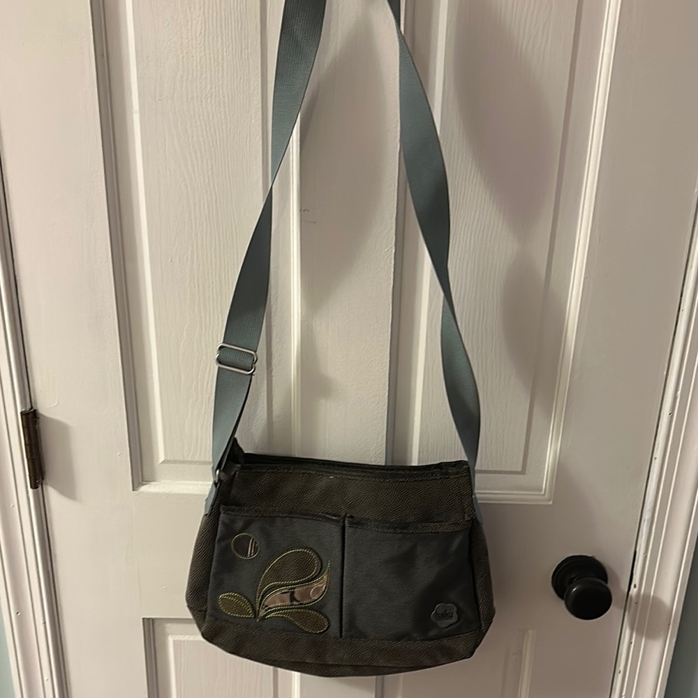 Haiku Stylish Gray and Blue Women’s  Shoulder Bag